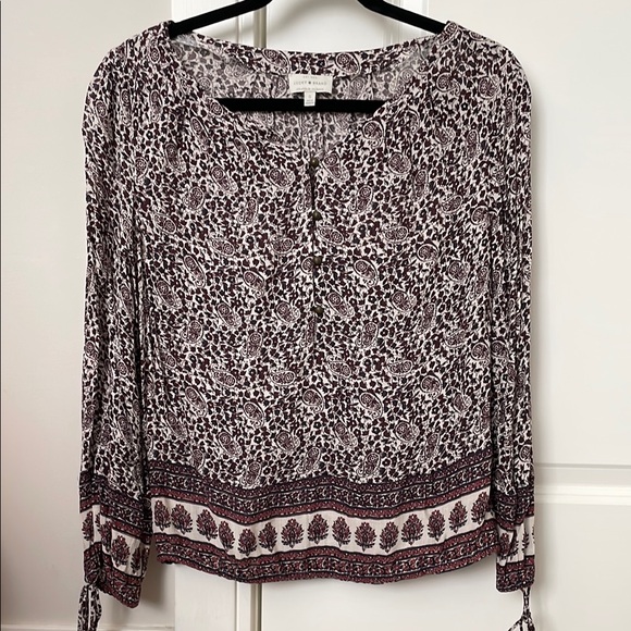 Size Small Lucky Brand Floral Print Women's Top - Picture 1 of 5